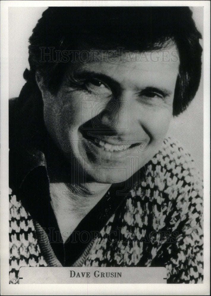 1987 Press Photo Entertainer Dave Grusin Profile - Historic Images