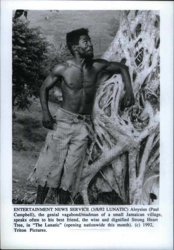 1992 Press Photo Actor Paul Campbell. - Historic Images