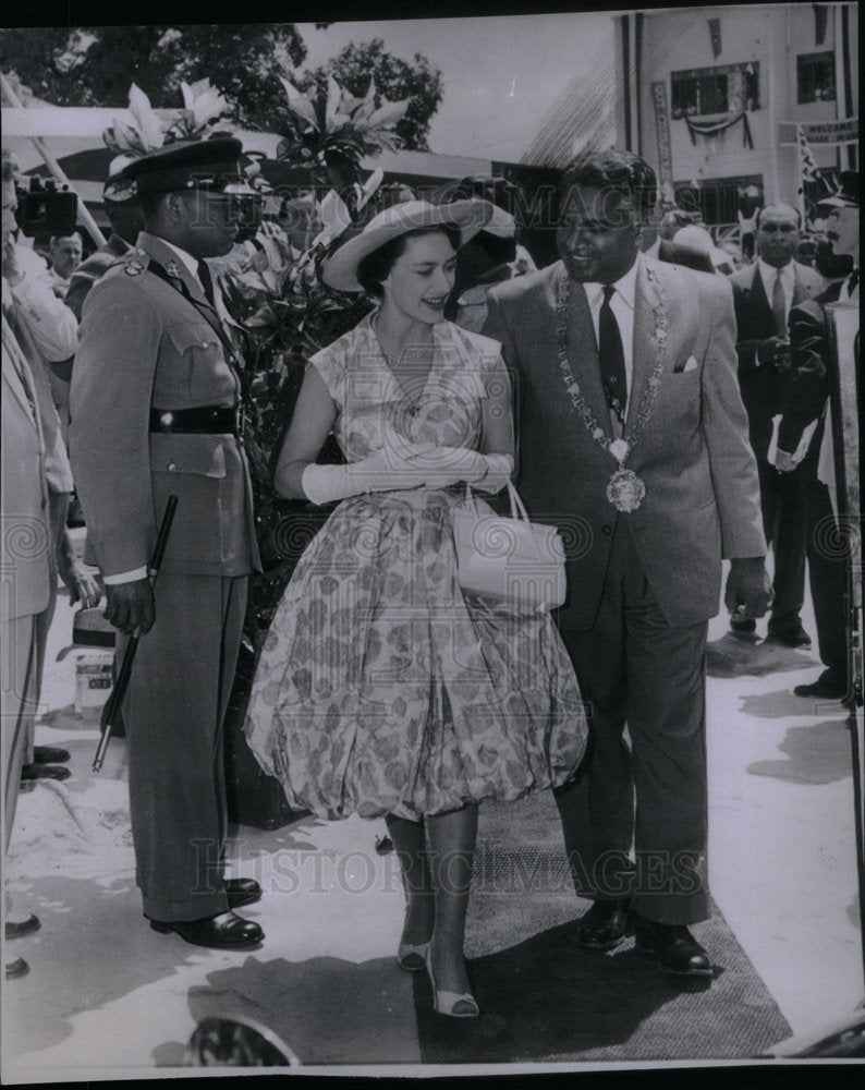 1958 Press Photo Princess Margaret England Mahabir - Historic Images