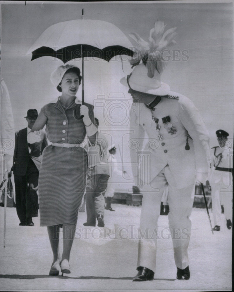 1958 Press Photo Princess Margaret Sir Thornley - Historic Images