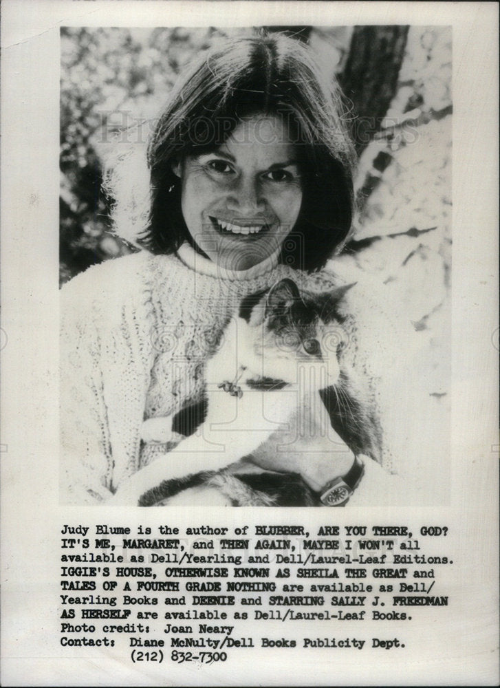 1978 Press Photo Judy Blume American Child Author - Historic Images