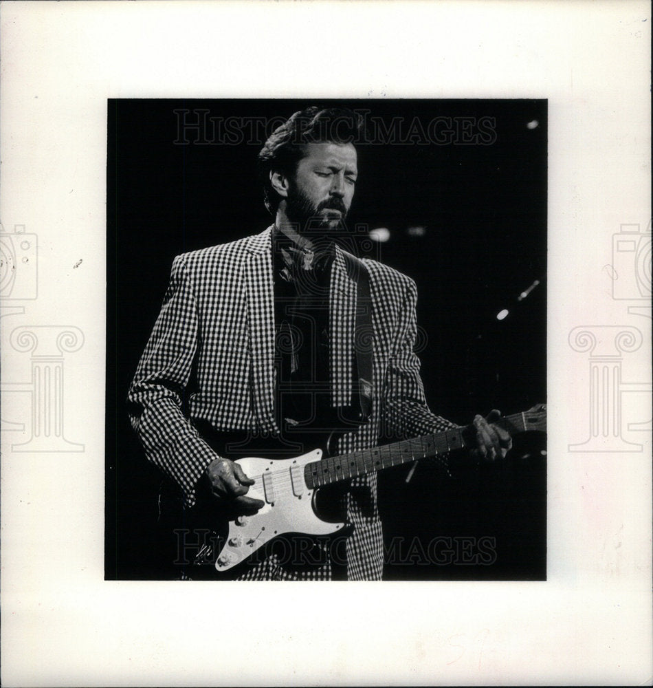 1987 Press Photo Eric Clapton English Guitarist Singer - Historic Images