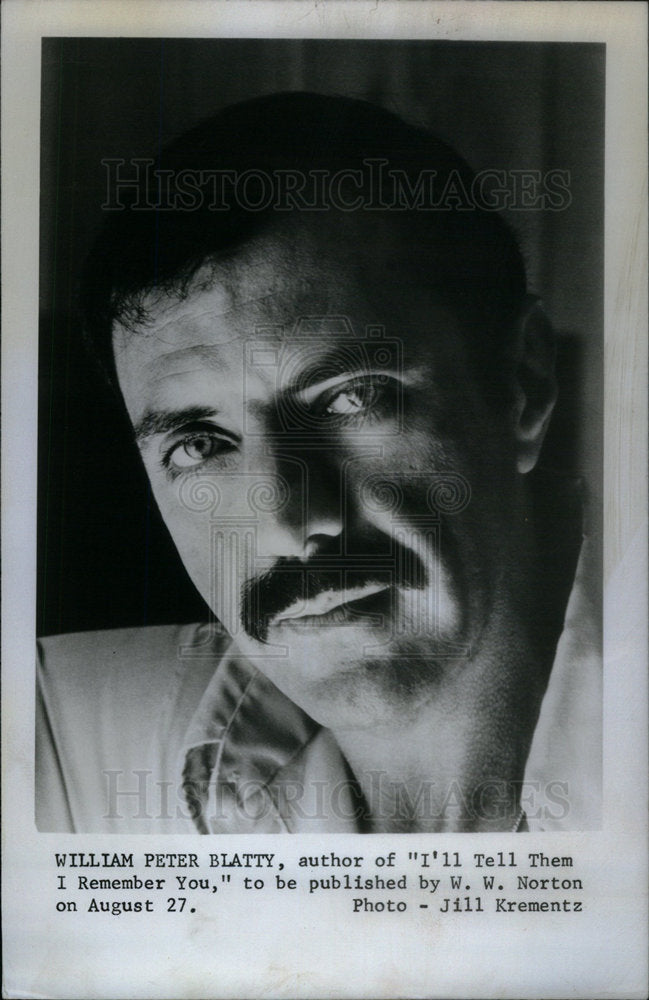 1973 Press Photo William Peter Blatty Author Remember - Historic Images