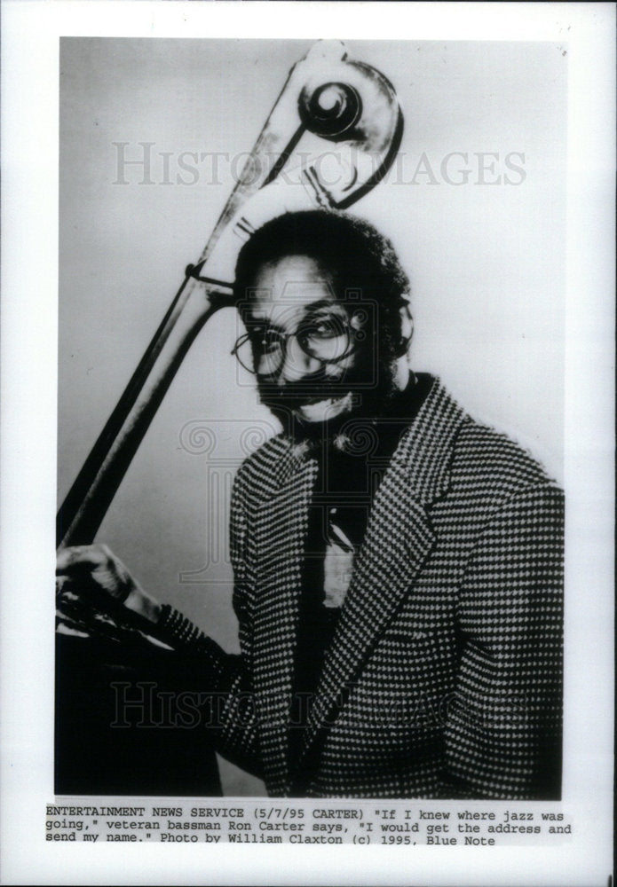 1995 Press Photo Ron Carter American Jazz Musician - Historic Images