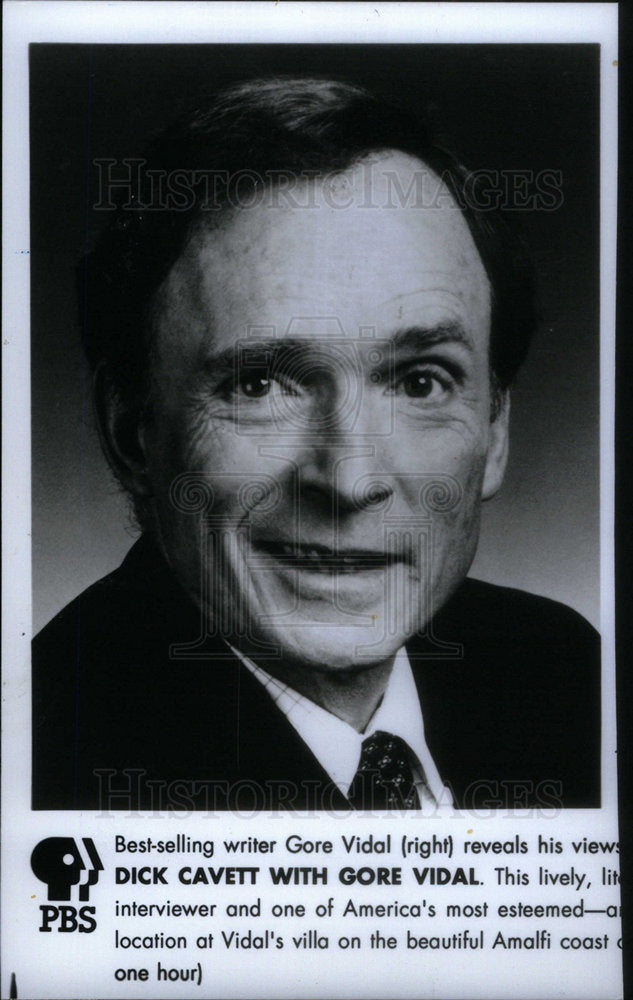 1996 Press Photo PBS Dick Cavett. - Historic Images