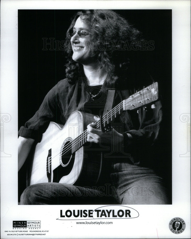 Press Photo Folk Singer Louise Taylor - Historic Images