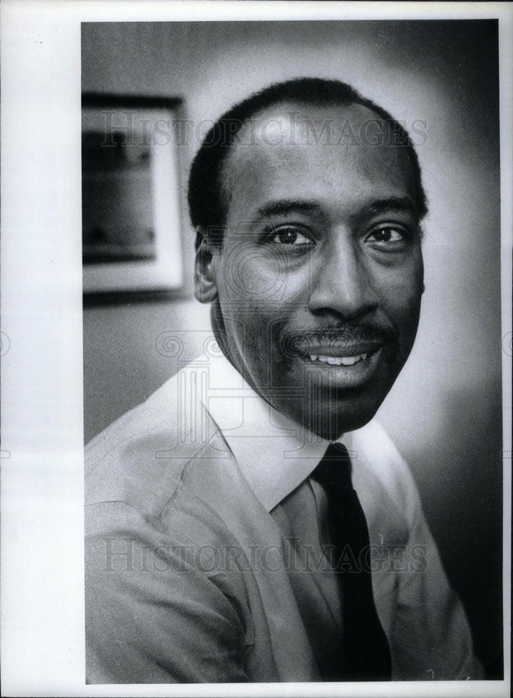 1984 Press Photo John A. Taylor Detroit News Manager - Historic Images