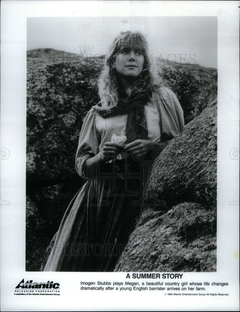 1988 Press Photo Summer Story Imogen Stubbs Actress - Historic Images