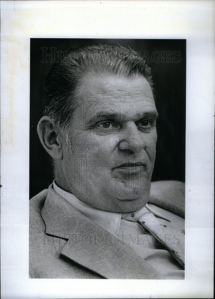 1983 Press Photo Robert Turner Livonia Police Chief - Historic Images