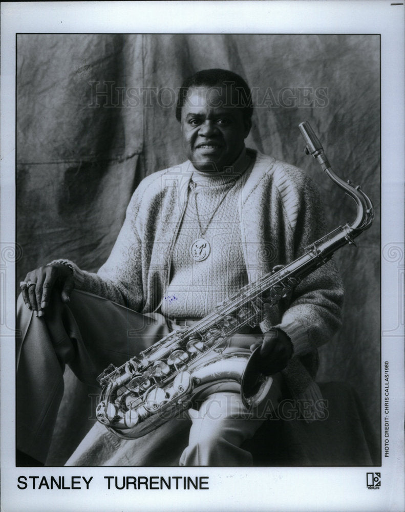 1985 Press Photo Stanley William Turrentine jazz tenor - Historic Images