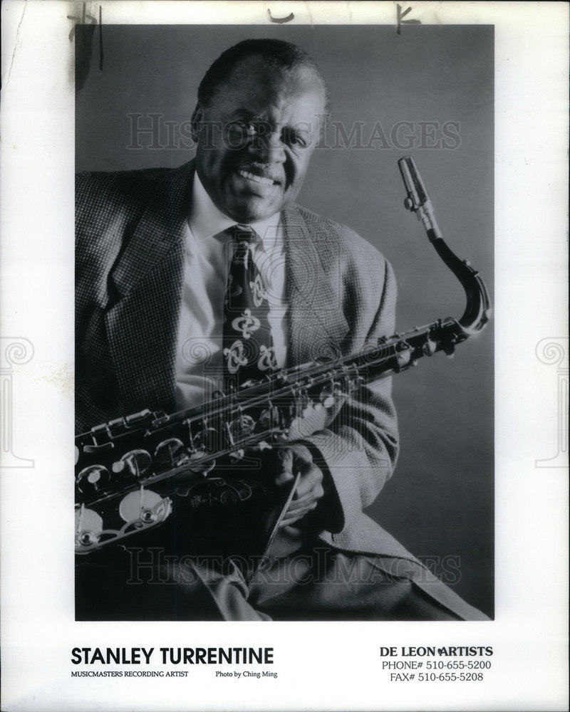 1996 Press Photo Jazz Musician Stanley Turrentine - Historic Images