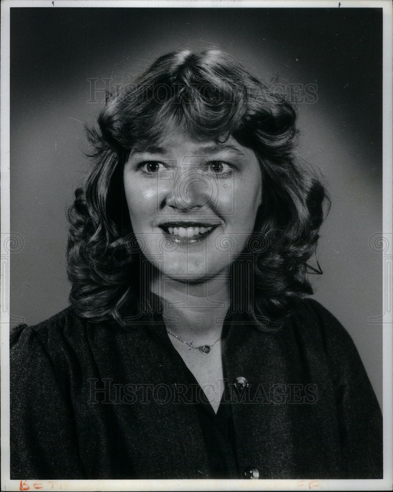 1980 Press Photo Beth Tuschak, news writer. - Historic Images