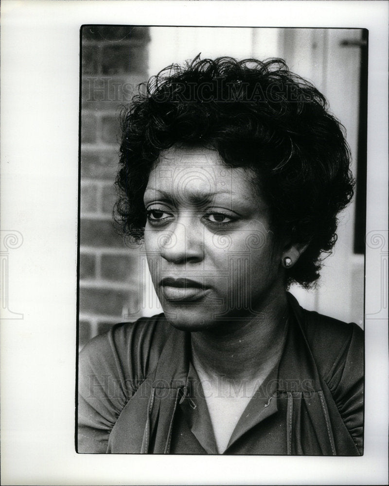 1980 Press Photo Laid Off Policewoman Detroit Turner - Historic Images