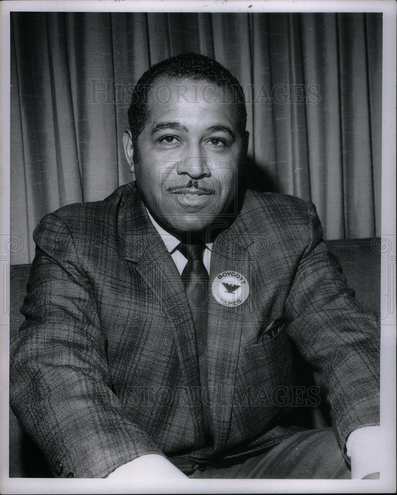 1969 Press Photo Detroit AFl CIO Pres Turner Press Conf - Historic Images