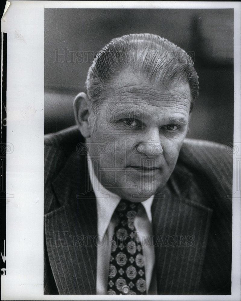 1981 Press Photo Robert Turner/Police Chief/Michigan - Historic Images