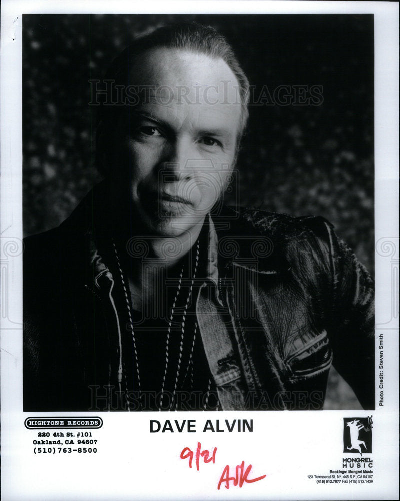 1997 Press Photo Dave Alvin Guitarist Singer Rock Roll - Historic Images