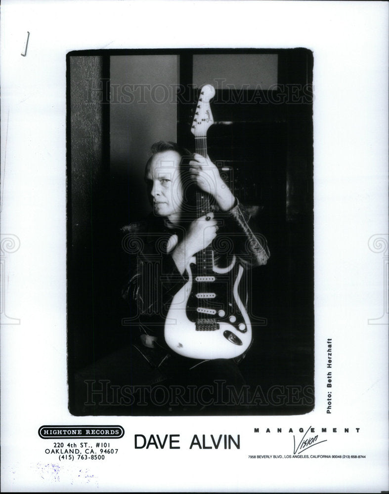 Press Photo Dave Alvin guitarist singer songwriter root - Historic Images