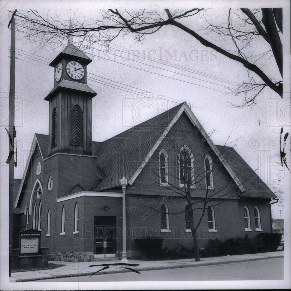 1968 Press Photo First Methodist Michiagn cities House - Historic Images