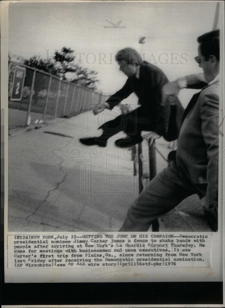 1976 Press Photo Jimmy Carter Democratic Nominee - Historic Images