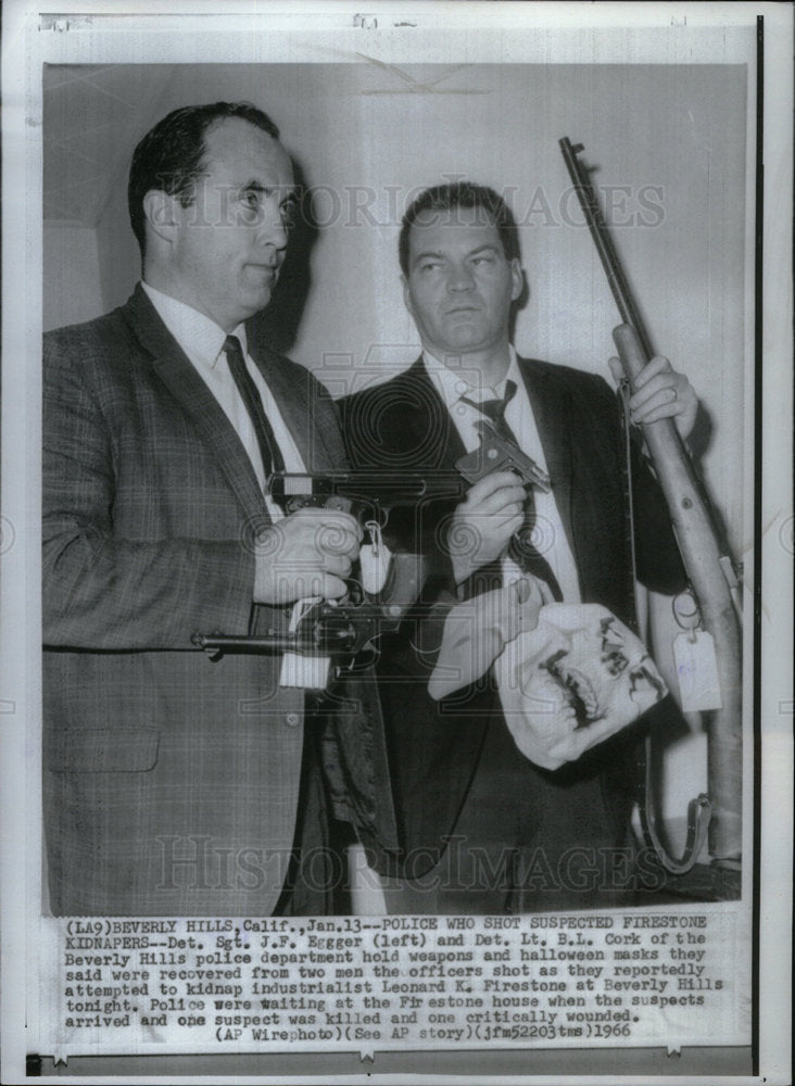 1966 Press Photo Halloween Mask Sgt Egger Cork Police - Historic Images