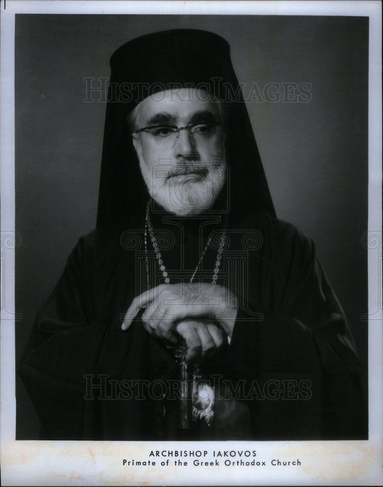 1976 Press Photo Archbishop Iakovos Greek Orthodox - Historic Images