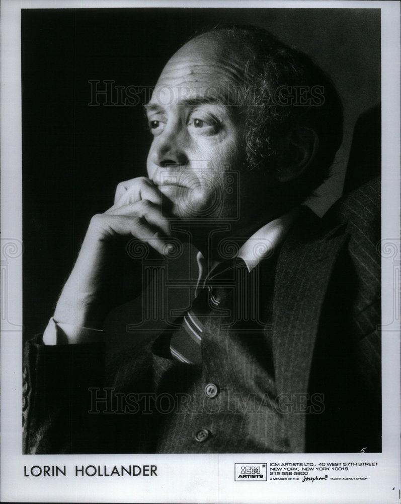 1993 Press Photo Lorin Hollander Entertainer - Historic Images