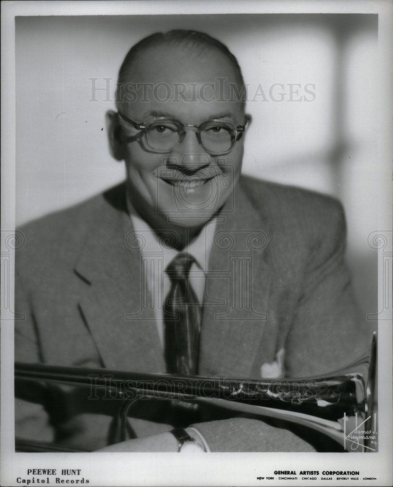 1959 Press Photo Musician Peewee Hunt - Historic Images