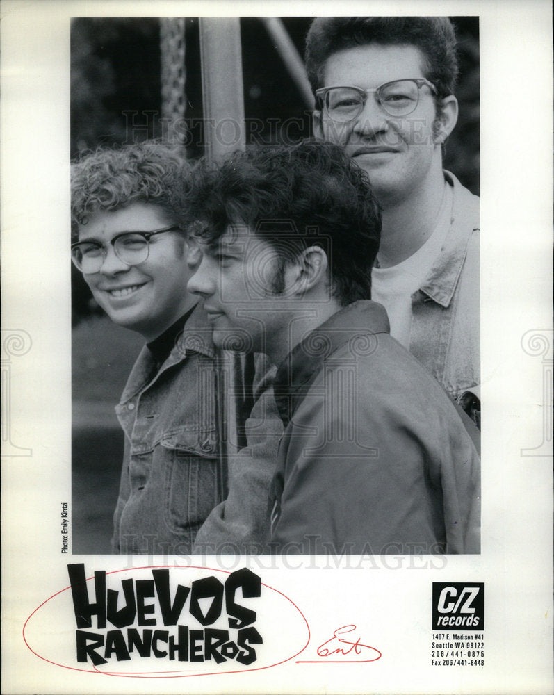 1995 Press Photo Canadian Indie Band Huevos Rancheros - Historic Images