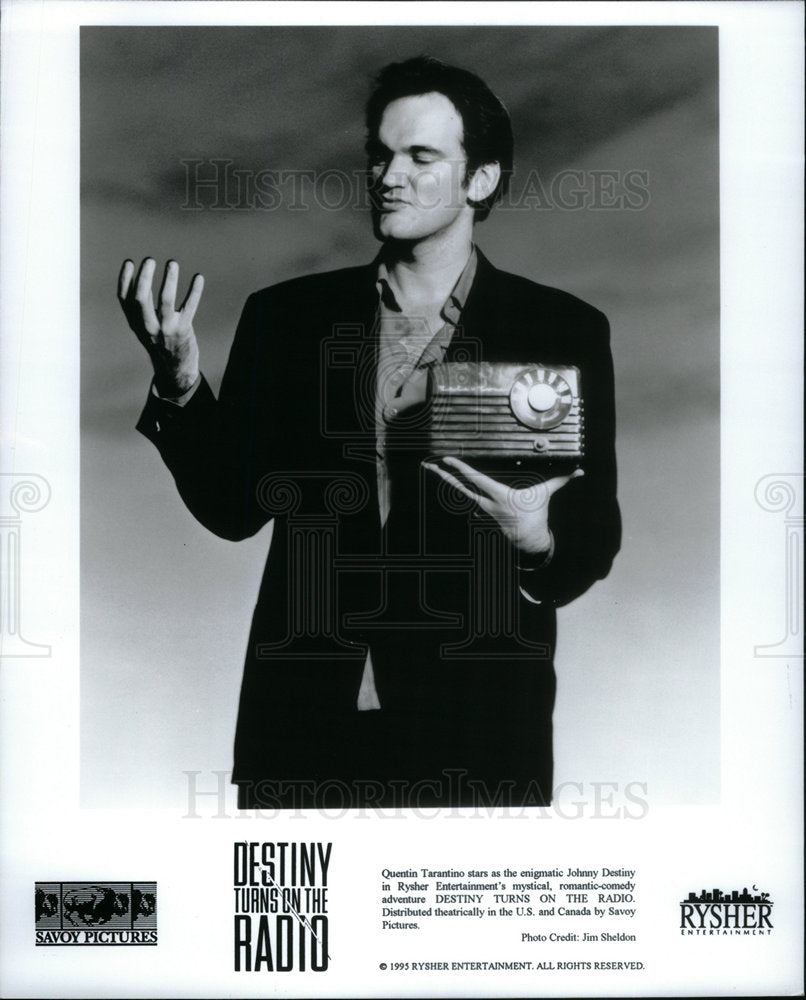 1995 Press Photo Quentin Tarantino American Film Actor - Historic Images