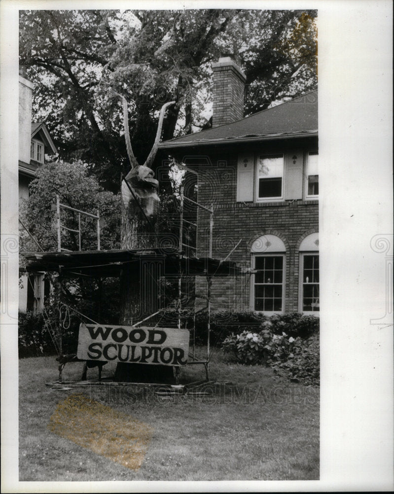 1986 Press Photo Philip Tannin home eagle shape Home - Historic Images