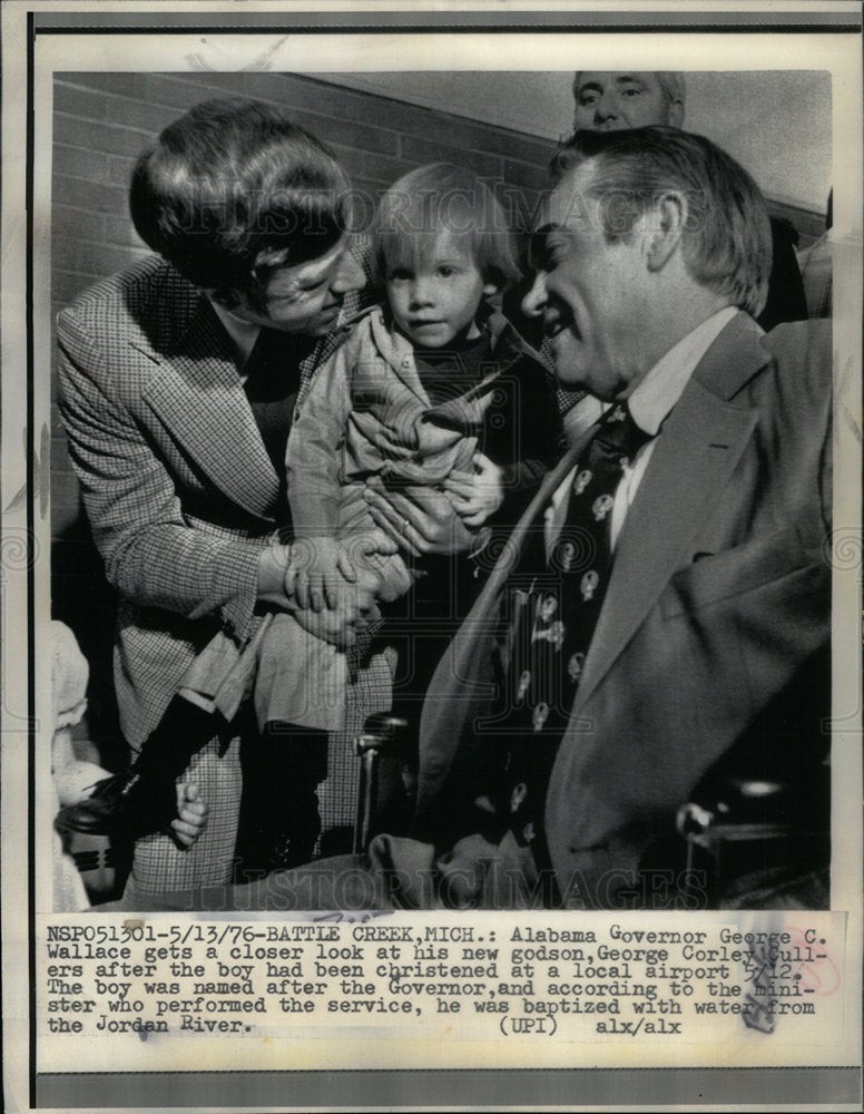 1972 Press Photo Governor George Wallace Corley Collers - Historic Images