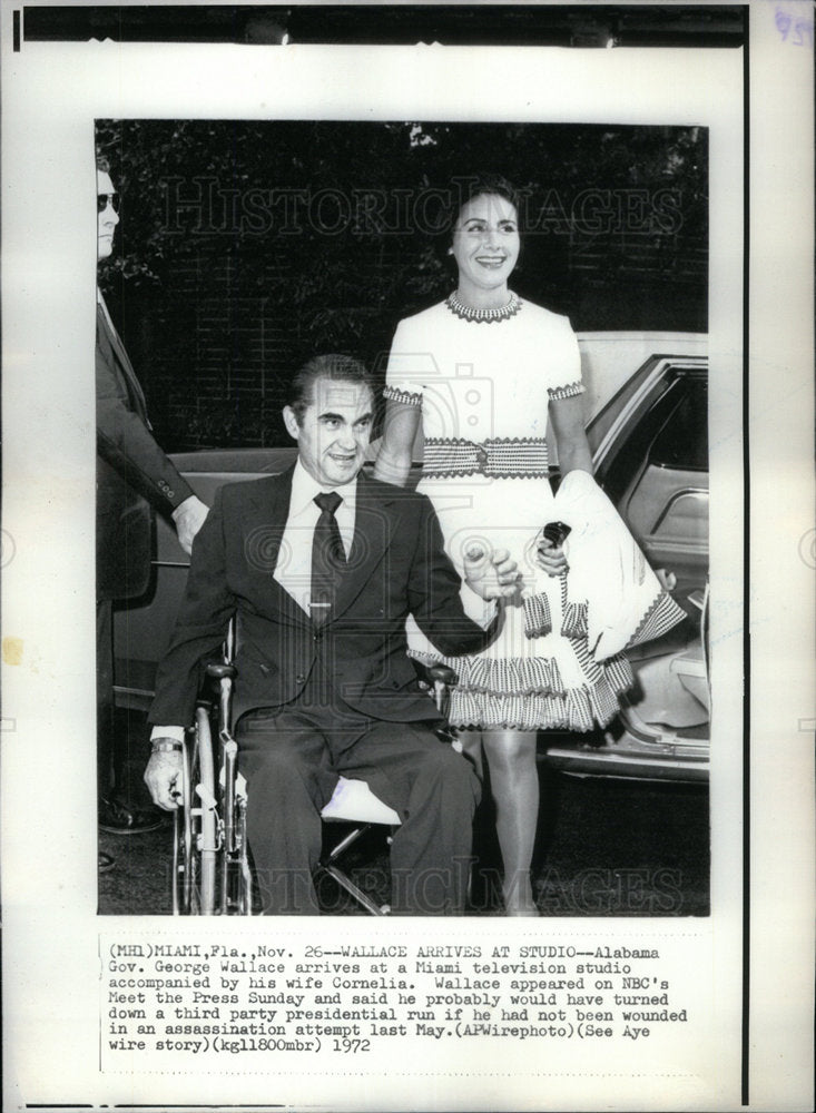 1972 Press Photo Cornelia George Wallace Meet Cornelia - Historic Images