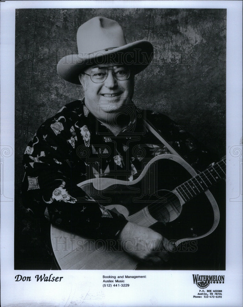 Press Photo Donald Walser American country music singer - Historic Images