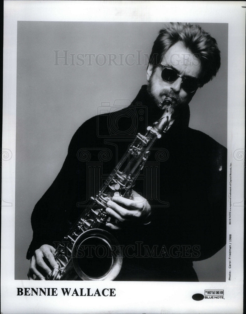 1989 Press Photo Bennie Wallace jazz tenor saxophonist - Historic Images