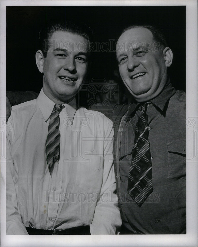 1941 Press Photo Melvin Suess Elmer Julianna League - Historic Images