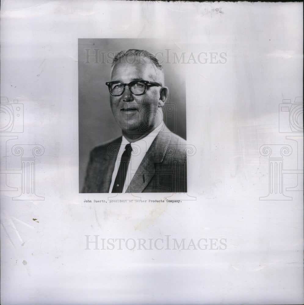1964 Press Photo John Suerth Business Executive Financ - Historic Images