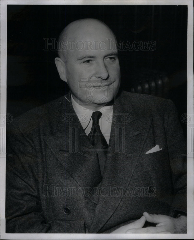 1946 Press Photo Edward Strzelecki Deputy Mayor Warsaur - Historic Images