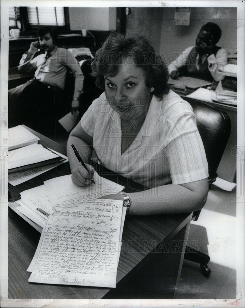 1981 Press Photo Barbara Sulkespolicewomana abuse unit - Historic Images