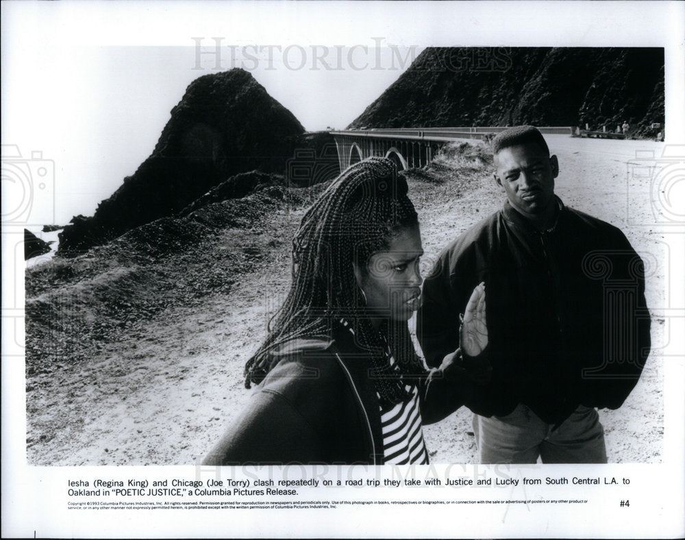 1993 Press Photo Lesha Chicago Clash Justice Oakland - Historic Images