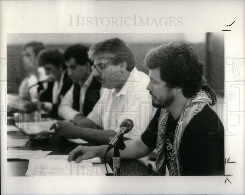 1991 Press Photo  Arab American George Wasington Public - Historic Images