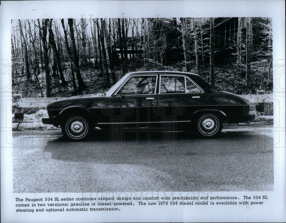 1978 Press Photo Peugeot SL Sedan Gasoline Diesel Model - Historic Images