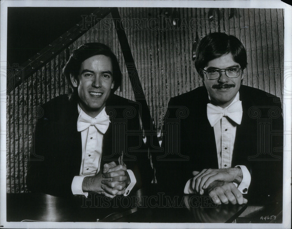 1985 Press Photo James Winn Due Pianists Cameron Grant - Historic Images