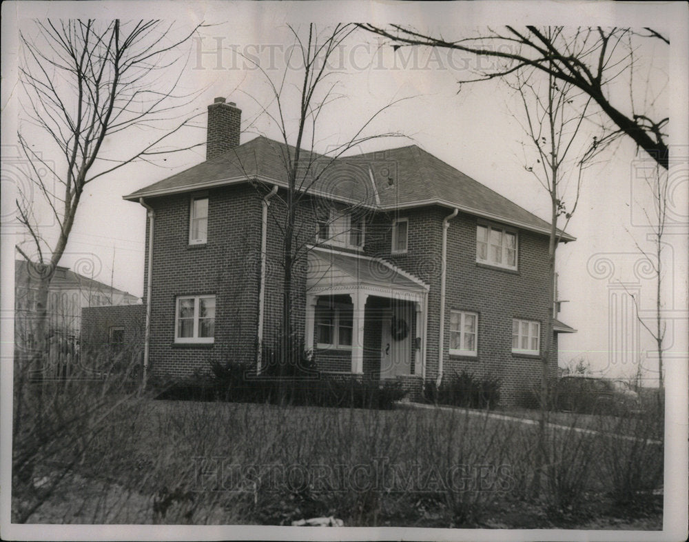 1941 Press Photo John Hannah president MI college home - Historic Images