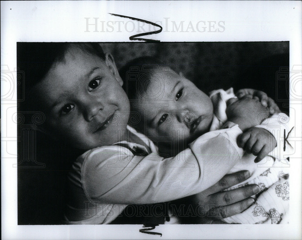 1990 Press Photo Zachary Handel Abigail Handel - Historic Images