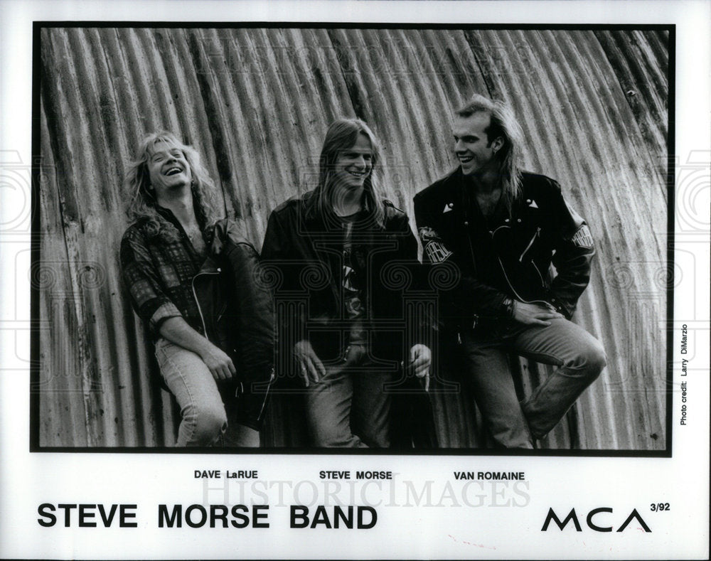 1992 Press Photo Dave LaRue Steve Morse Van Romaine - Historic Images