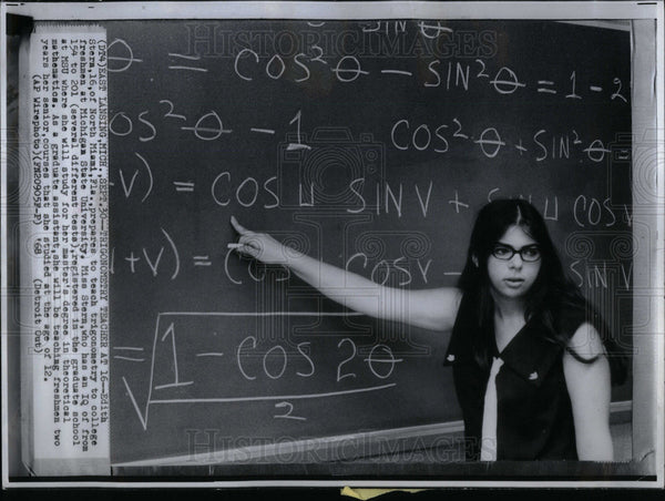 1968 Edith Stern Michigan University teach - Historic Images