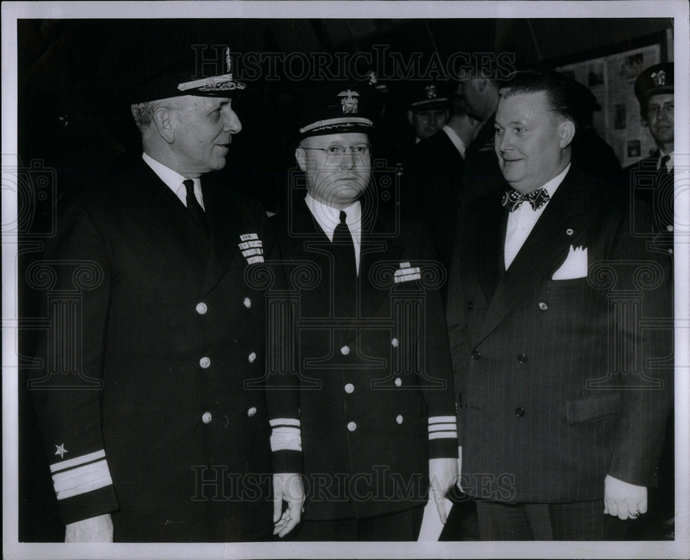 1949 Press Photo RH Stevens Orville Hubbard Cary Jones - Historic Images