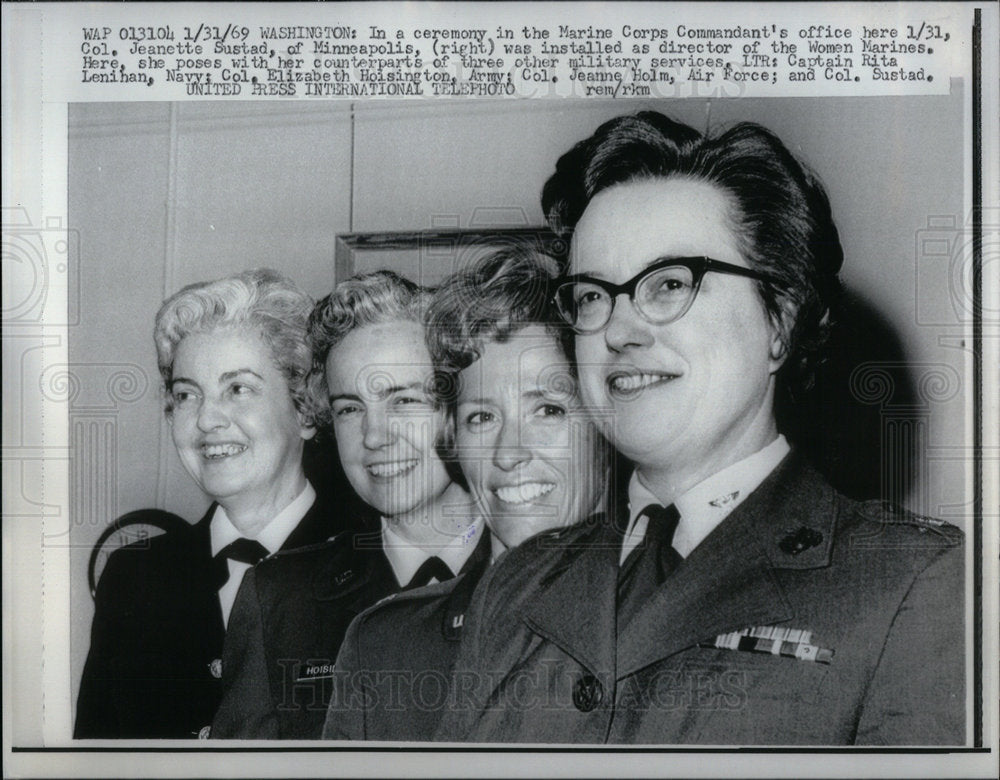 1969 Press Photo Marine Jeanette Sustad Minneapolis Col - Historic Images