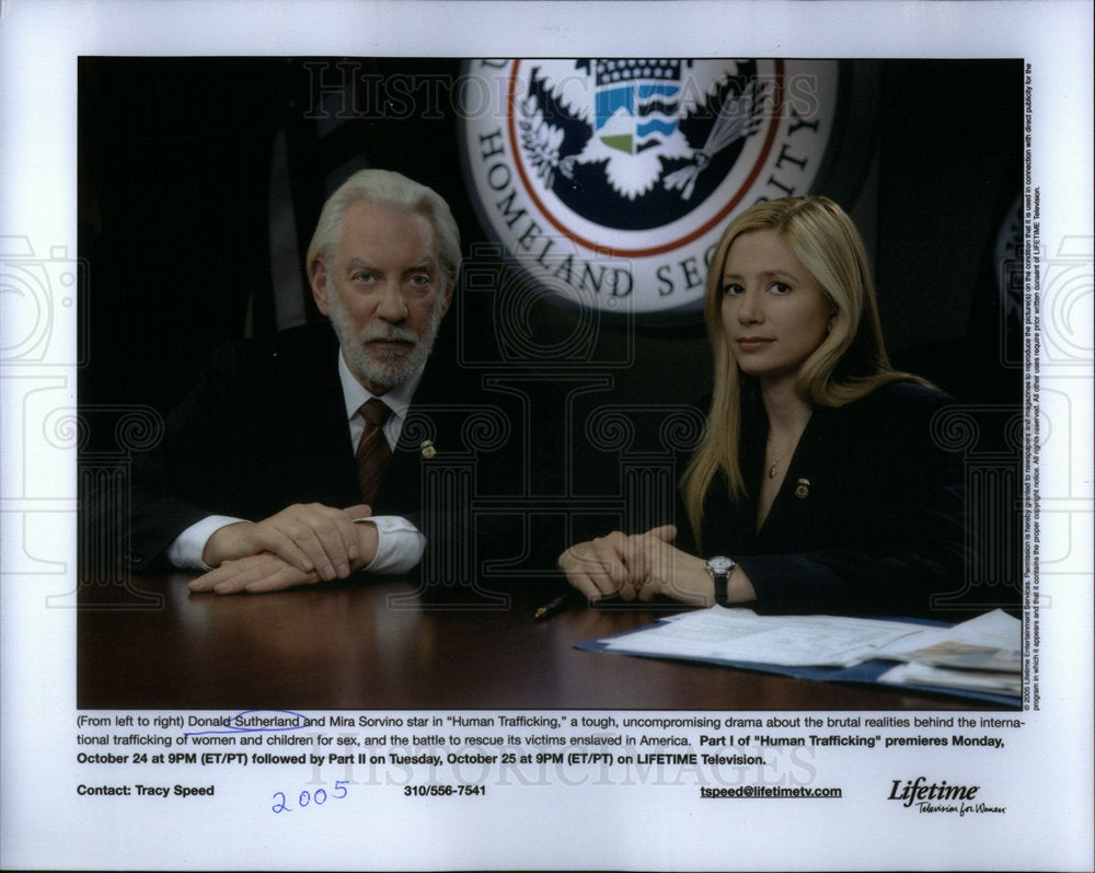 2005 Press Photo Donald Sutherland Canadian Film Actor - Historic Images