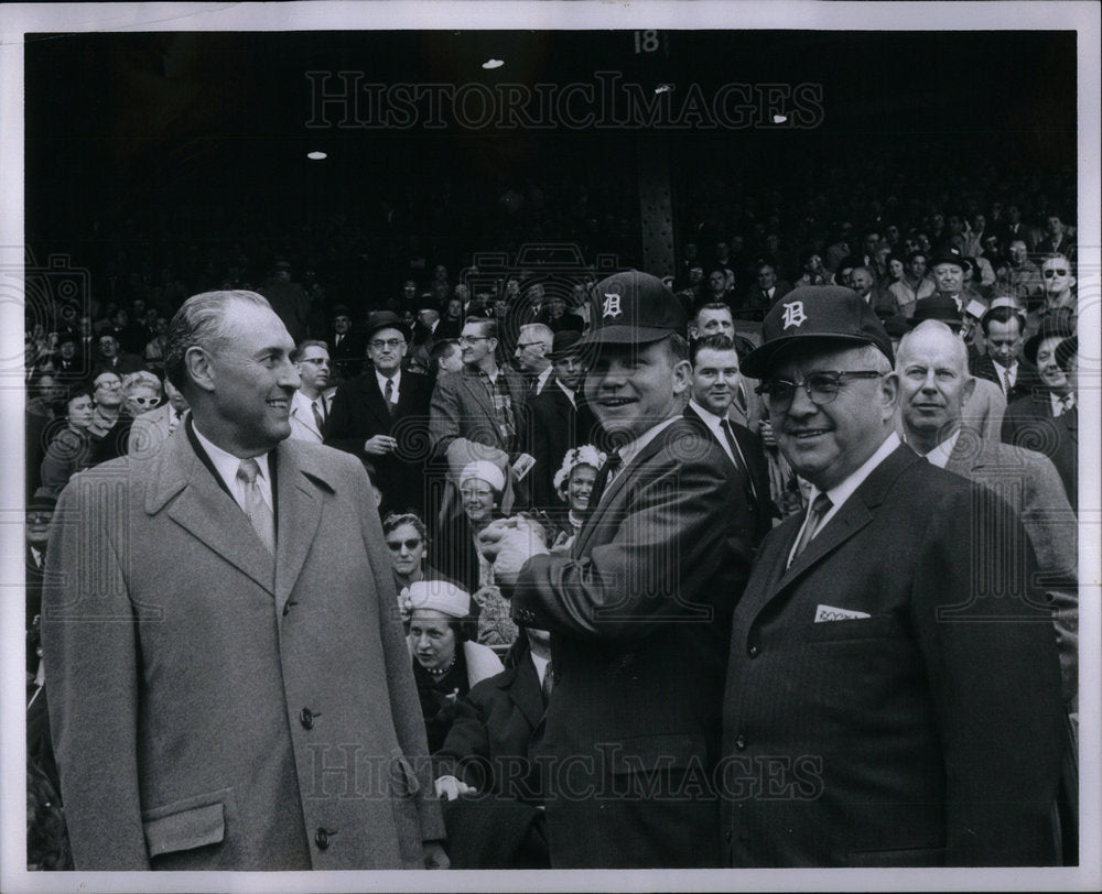 1961 Press Photo John B Swainson Politician US Michigan - Historic Images